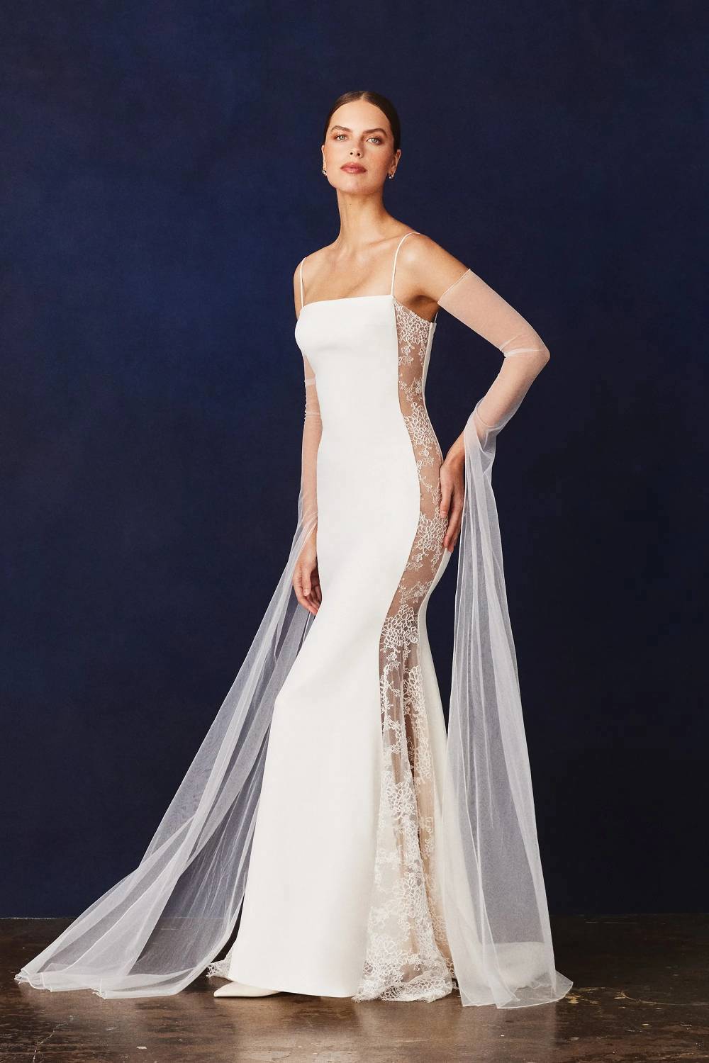 Model wearing a Prelude Private Label Gown